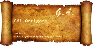 Gál Antigoné névjegykártya